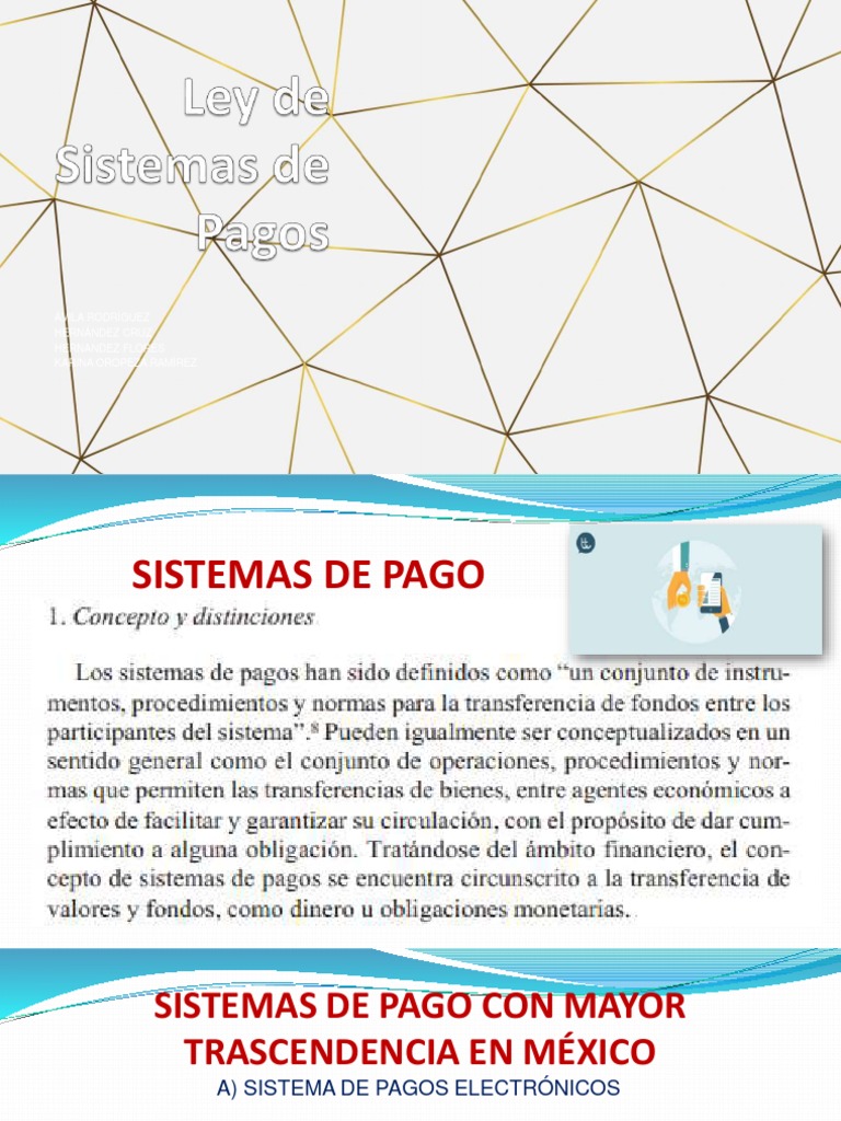 Ley de Sistemas de Pagos | PDF | Sistema de pago | Bancos
