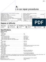 TU Series Engine In-Car Repair Procedures: Chapter 2 Part A