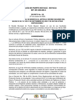 Decreto 150 de 2020 - S43 Alcaldía de Puerto Boyacá - Informativa