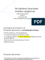 Sesión 15 Pruebas de Hipótesis Bivariadas Variables Categóricas 6.10.20 PDF