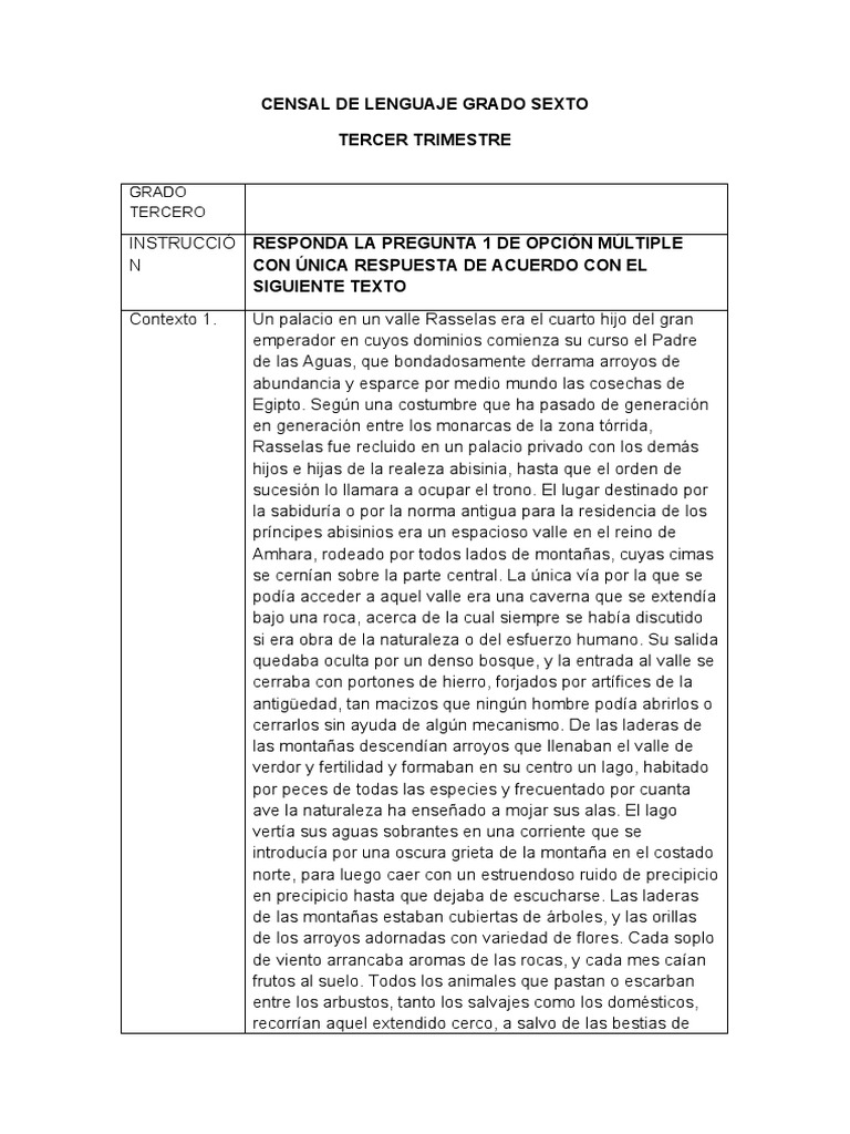 Censal Tercer Trimestre Sexto | PDF | Marte | Océanos