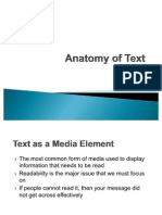 Anatomy of Text