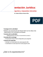 Argumentación Jurídica:: Algunas Preguntas y Respuestas Relevantes