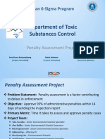 Department of Toxic Substances Control: Lean 6-Sigma Program