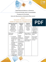 Anexo 2 - Cuadro de Registro para La Observación