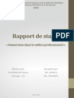 Rapport de Stage