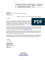 Respuesta de Servicio Al Cliente Gestión Servicio Al Cliente