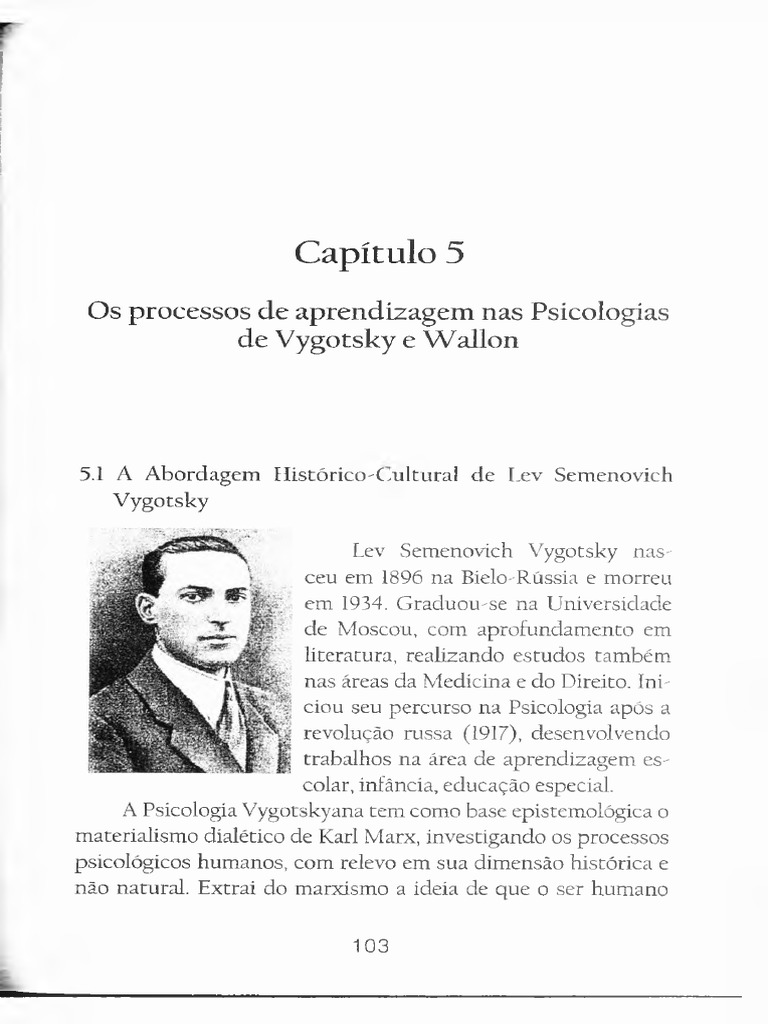 Aprendizagem nas Psicologias de Vygotsky e Wallon | PDF | Aprendizado ...