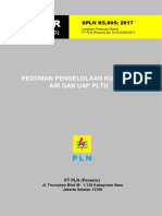 SPLN K5.005 2017 Pedoman Pengelolaan Kualitas Air & Uap PLTU