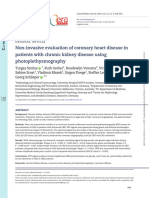 Non-Invasive Evaluation of Coronary Heart Disease in Patients With Chronic Kidney Disease Using Photoplethysmography