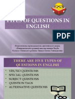 Types of Questions in English