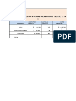 Anexos de Costos y Ventas Proyectadas Del Año 1 2 y 3