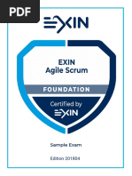 Agile Scrum Foundation Sample Exam