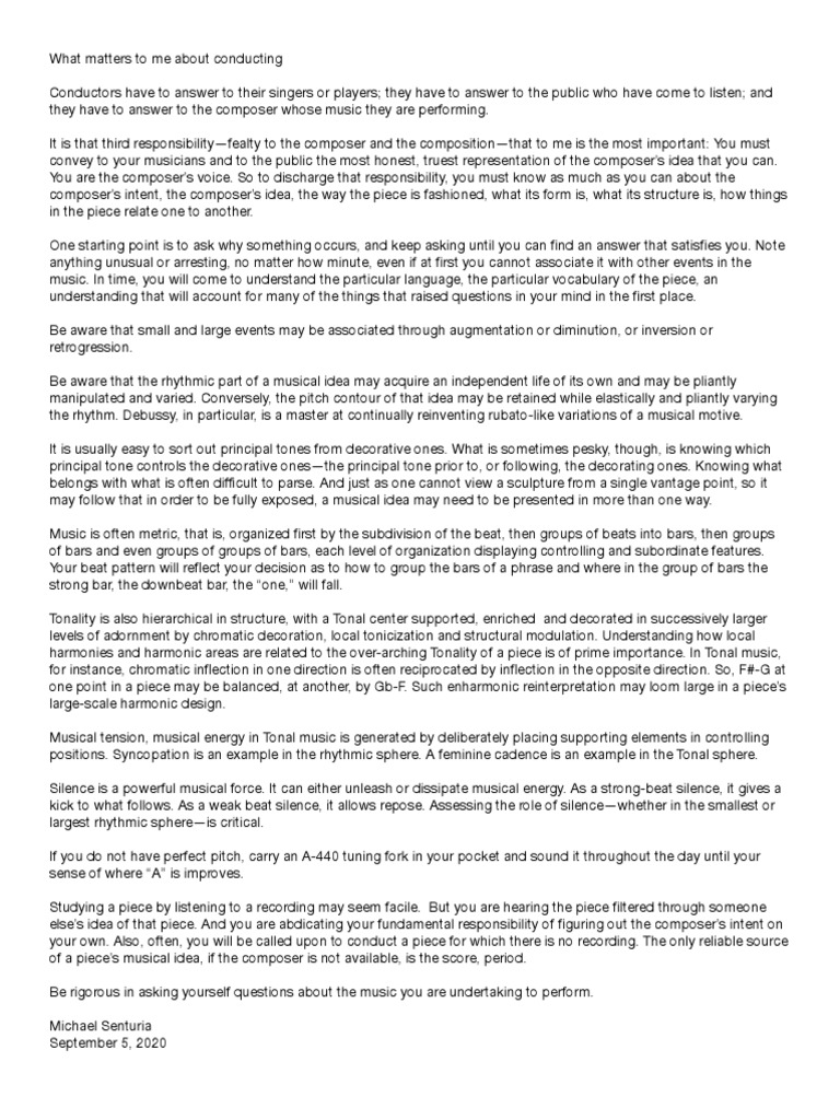 Conducting Basics PDF Musical Compositions Elements Of Music