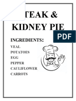 Steak & Kidney Pie: Ingredients