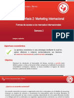 Marketing Internacional Formas de Acceso A Los Mercados Internacionales Semana 2