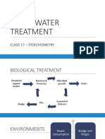 Wastewater Treatment: Class 17 - Stoichiometry