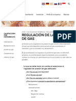 Regulación de La Presión de Gas PDF
