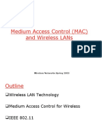 Medium Access Control (Mac) and Wireless Lans