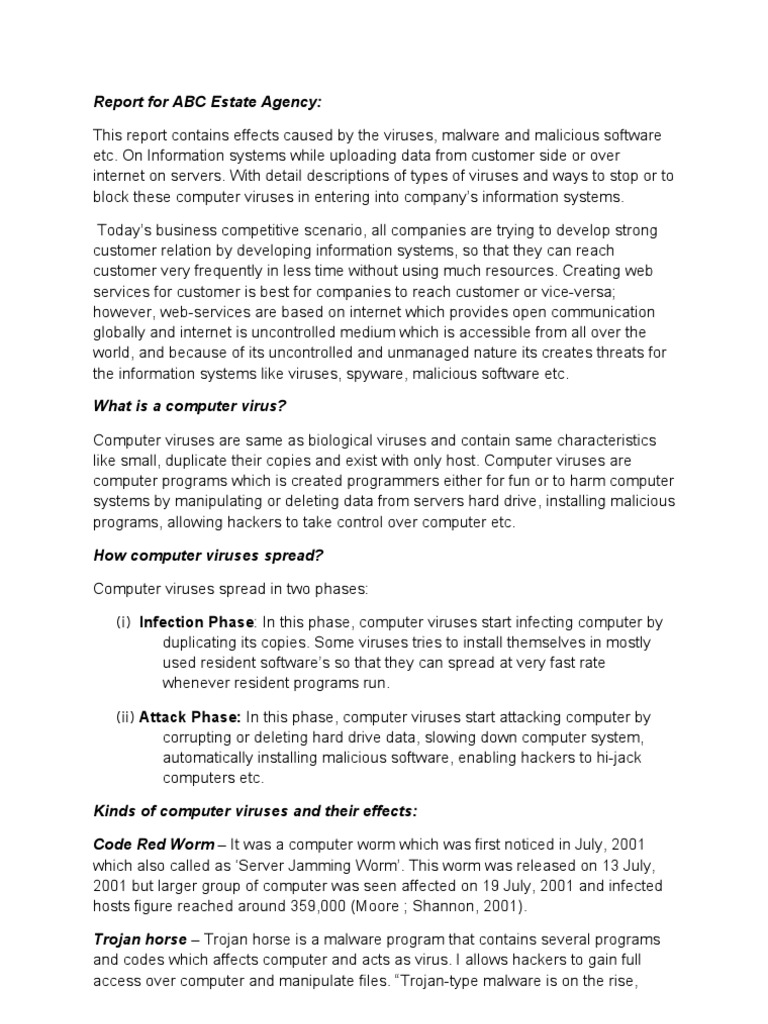 Virus Computer Virus Malware