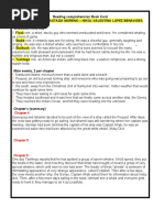 Reading Comprehension Book Card Danna Valentina Astaiza Moreno - Nikol Valentina Lopez Benavides Characters and Role