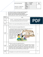 Penilaian Harian Tema 1 Subtema 1 Kelas 5 SD