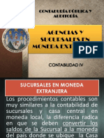 Agencias y Sucursales en Moneda Extranjera