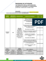 Cronograma de Actividades