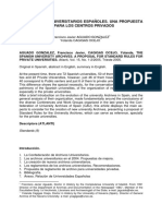 Los Archivos Universitarios Españoles. Una Propuesta de Reglamento para Los Centros Privados