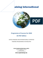 Cargo Training International: Programme of Courses For 2020 UK PDF Edition