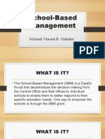 School-Based Management: Michael Vincent R. Galestre