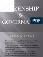 Citizenship and Governance