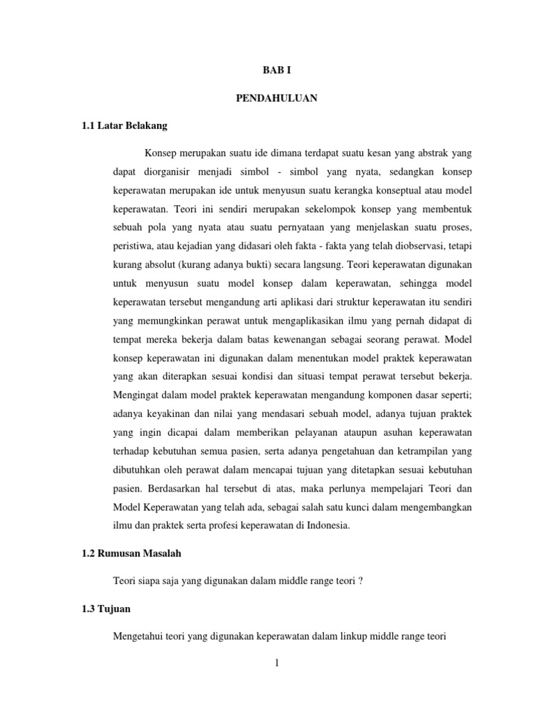 Middle Range Teori Pdf
