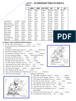Possessivpronomen Arbeitsblatter Leseverstandnis Luckentexte - 30704