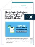 Blog Biz Plan