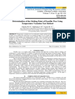 Determining Paraffin Wax Melting Point Using Temperature Variation Test