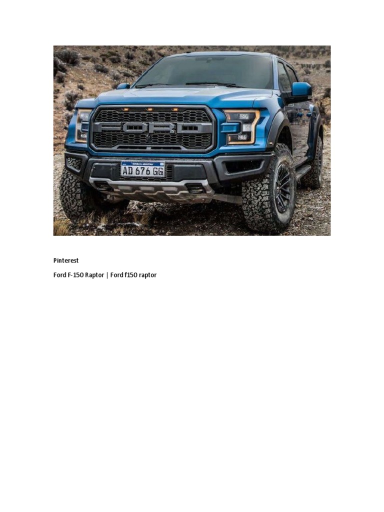 Ford F-150 Raptor | PDF