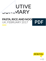Pasta, Rice and Noodles - UK - February 2017 - Executive Summary