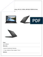 Product Brochure - DELL 3580 PQC W10
