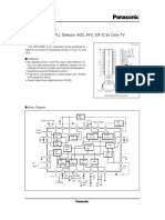 AN5138NK: Video IF Amplifier, PLL Detector, AGC, AFC, SIF IC For Color TV