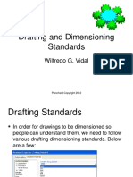 Drafting and Dimensioning Standards: Wilfredo G. Vidal