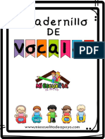 Vocales cuadernillo aprendizaje