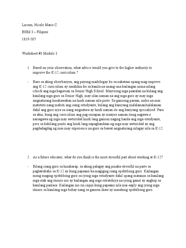 Worksheet 3 Module 3 Lacson, Nicole