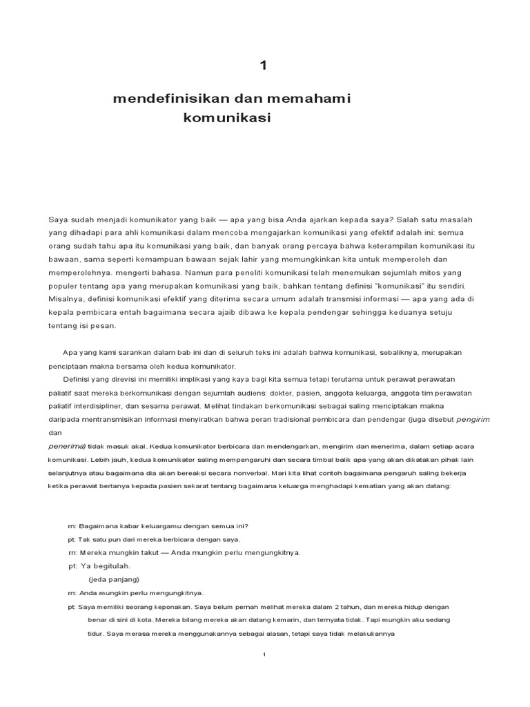 1 Mendefinisikan Dan Memahami Komunikasi Pengirim Pdf