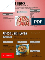 Marketing Mix Assignment - Cereal Product