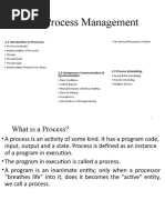 Process Management - Operating Systems