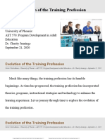 Evolution of The Training Profession - C