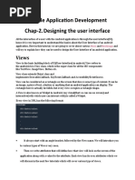 Mobile Application Development Chap-2. Designing The User Interface