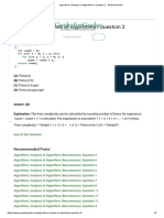 Algorithms - Analysis of Algorithms - Question 2 - GeeksforGeeksk PDF