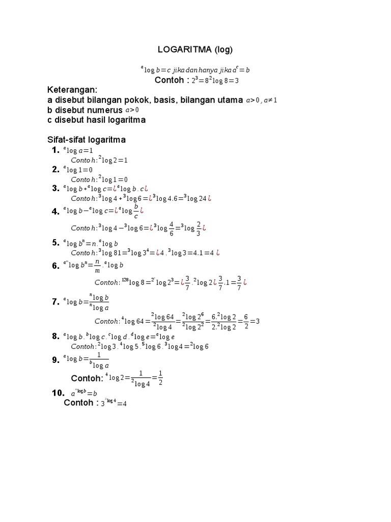 LOGARITMA | PDF
